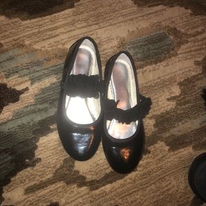 🎈Black Ballet Flats (Girls, Size 1)